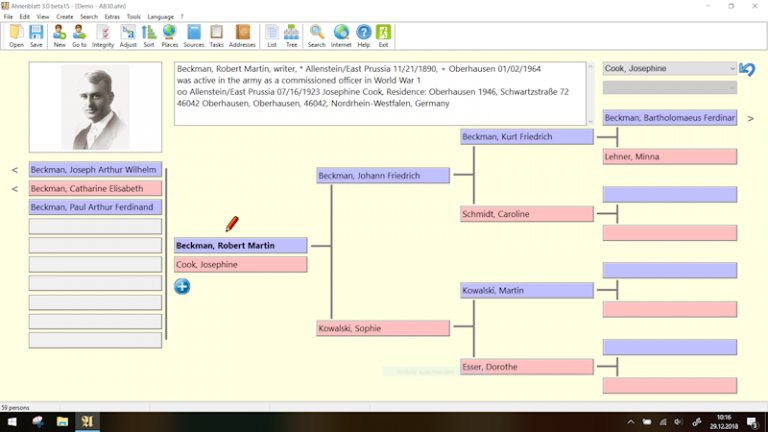 Ahnenblatt – Your Windows based genealogy software!